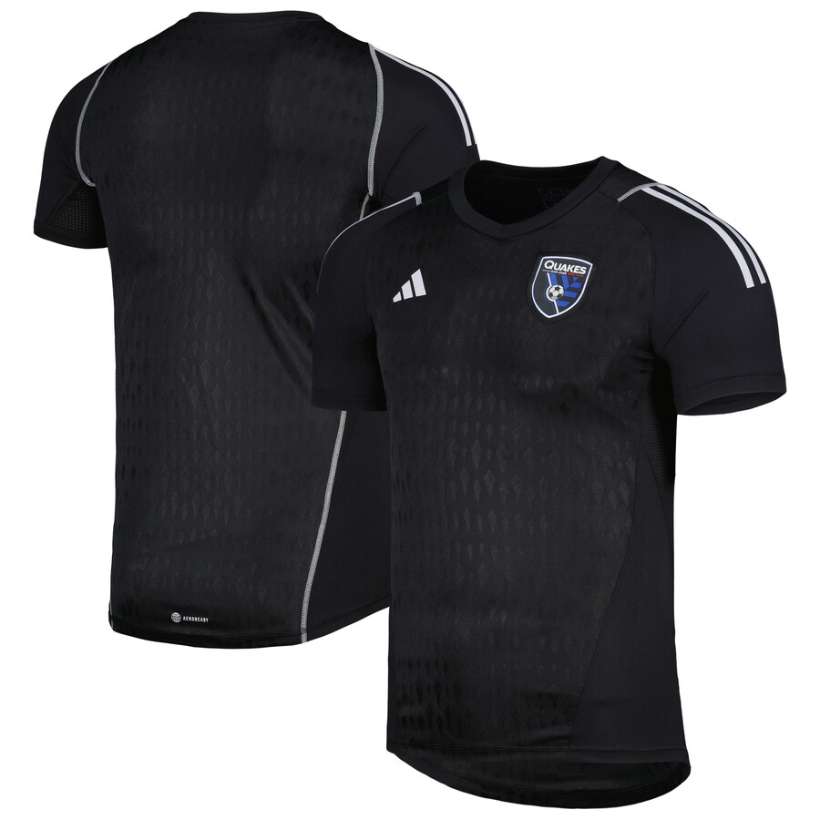 Men's San Jose Earthquakes adidas Black 2023 Replica Goalkeeper Jersey - U-jersey