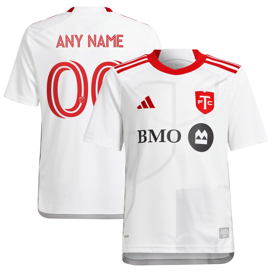 Youth Toronto FC  adidas White 2024 GTA Kit Replica Custom Jersey - U-jersey