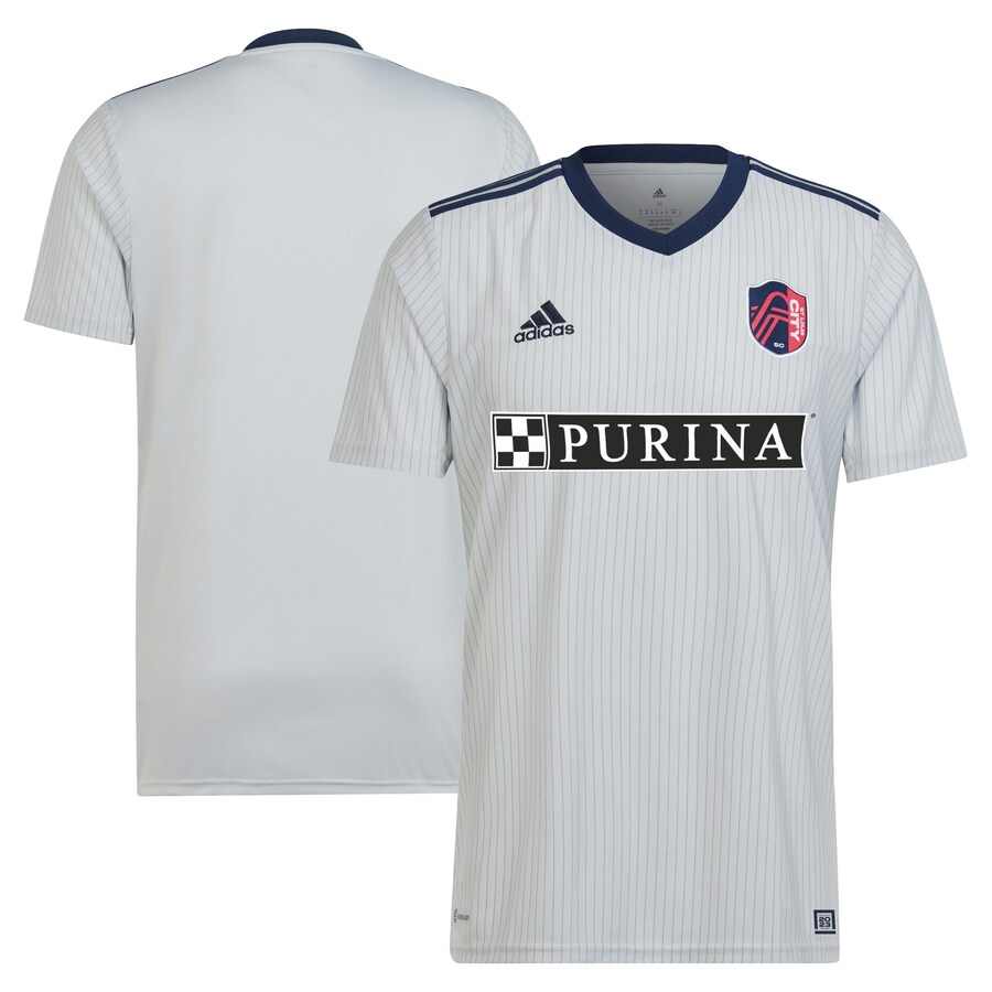 Men's St. Louis City SC adidas Gray 2023 The Spirit Kit Replica Jersey - U-jersey