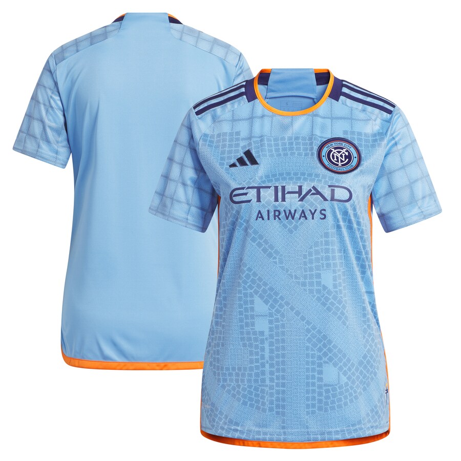 Women's New York City FC adidas Light Blue 2023 The Interboro Kit Replica Jersey - U-jersey