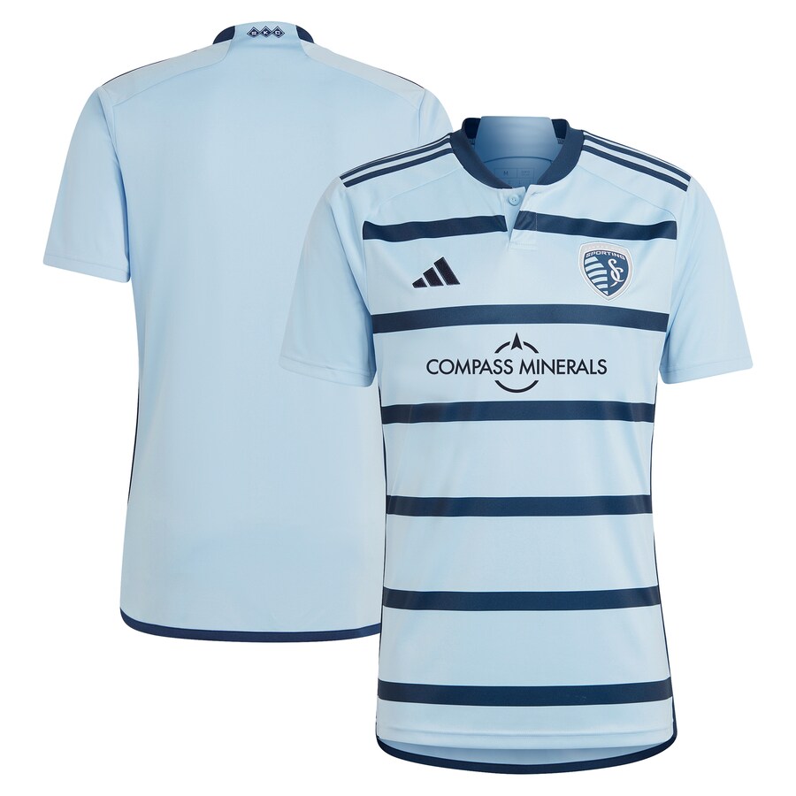Men's Sporting Kansas City adidas Light Blue 2023 Hoops 4.0 Replica Jersey - U-jersey