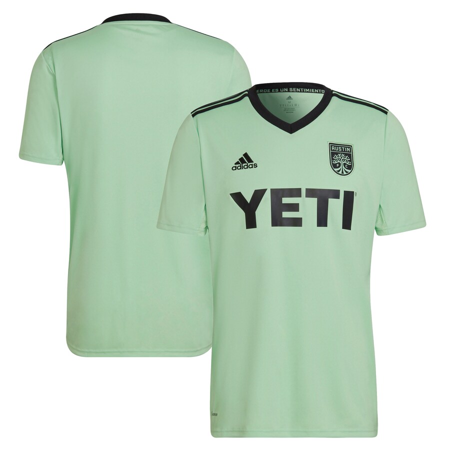 Men's Austin FC adidas Mint 2022 The Sentimiento Kit Replica Blank Jersey - U-jersey