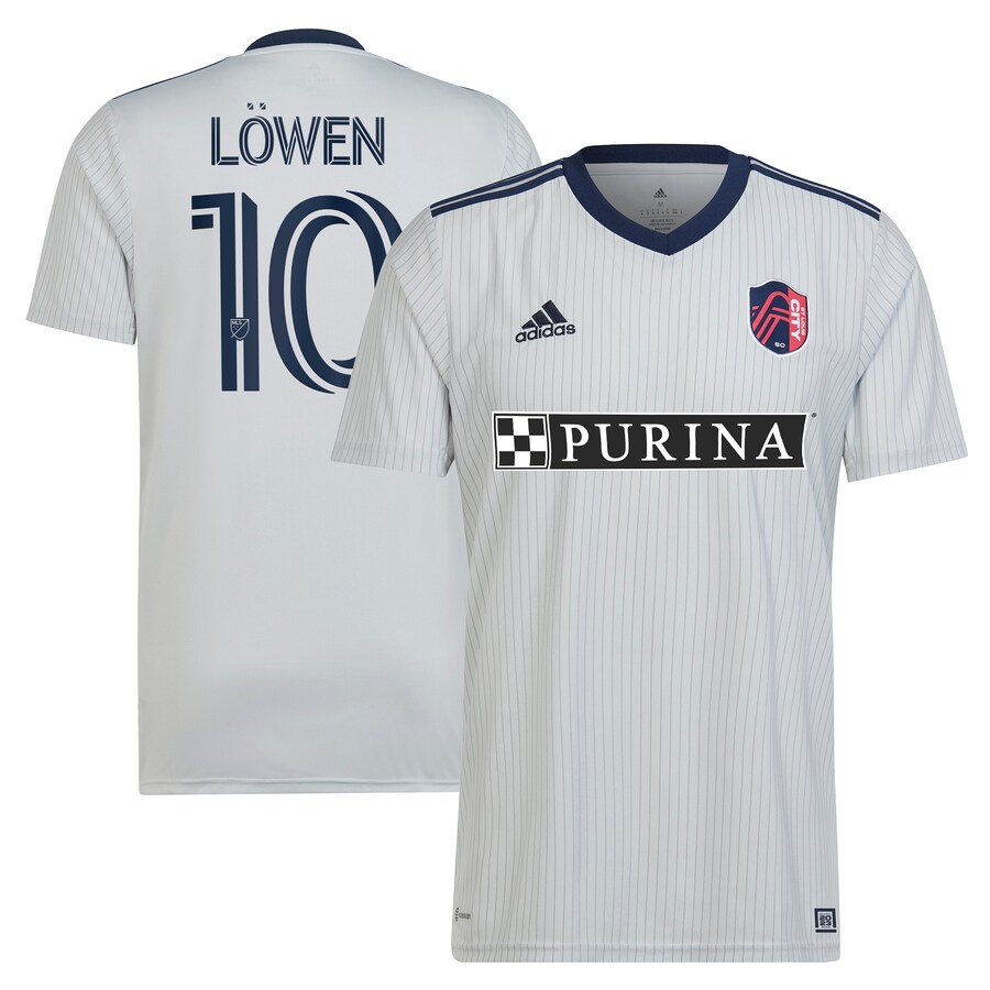 Men's St. Louis City SC Eduard Löwen adidas Gray 2023 The Spirit Kit Replica Jersey - U-jersey