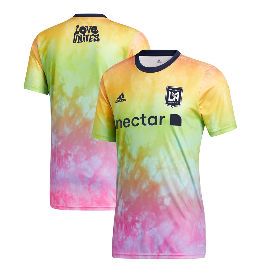 Men's LAFC adidas 2021 Pride Pre-Match Performance Top - U-jersey