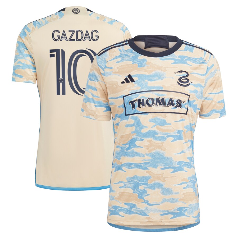 Men's Philadelphia Union Daniel Gazdag adidas Tan 2023 For Philly Replica Jersey - U-jersey