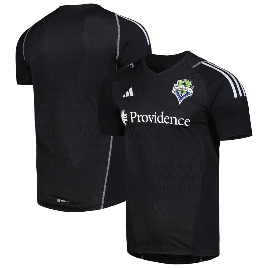 Men's Seattle Sounders FC adidas Black 2023 Replica Goalkeeper Jersey - U-jersey