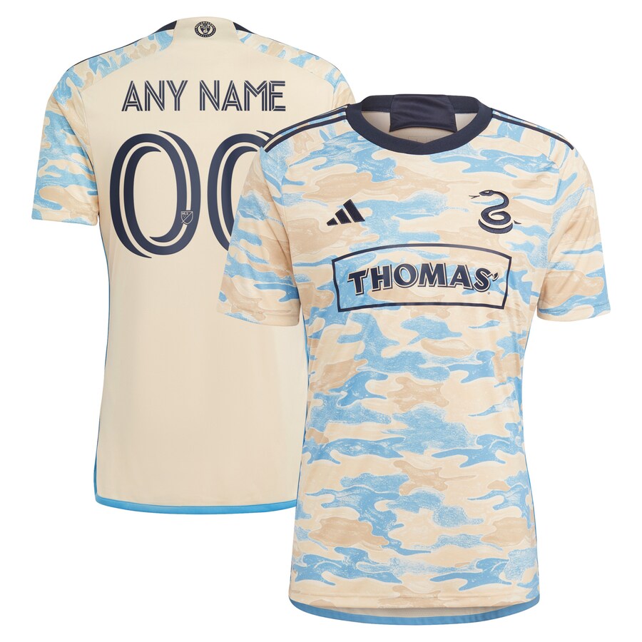 Men's Philadelphia Union adidas Tan 2023 For Philly Replica Custom Jersey - U-jersey