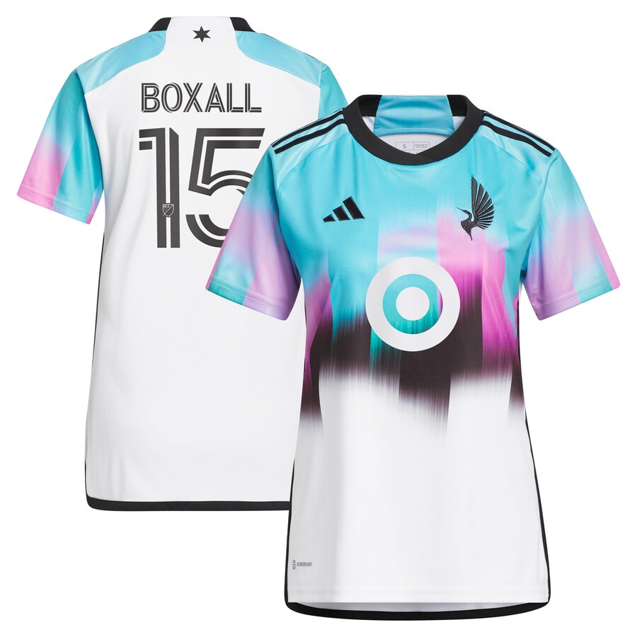 Women's Minnesota United FC Michael Boxall adidas White 2023 The Northern Lights Kit Replica Jersey - U-jersey