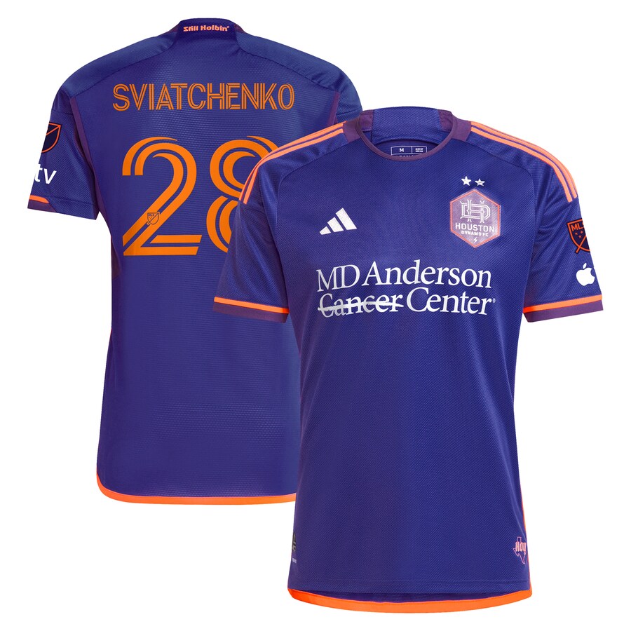 Men's Houston Dynamo FC Erik Sviatchenko adidas Purple 2024 Still Holdin' Authentic Player Jersey - U-jersey