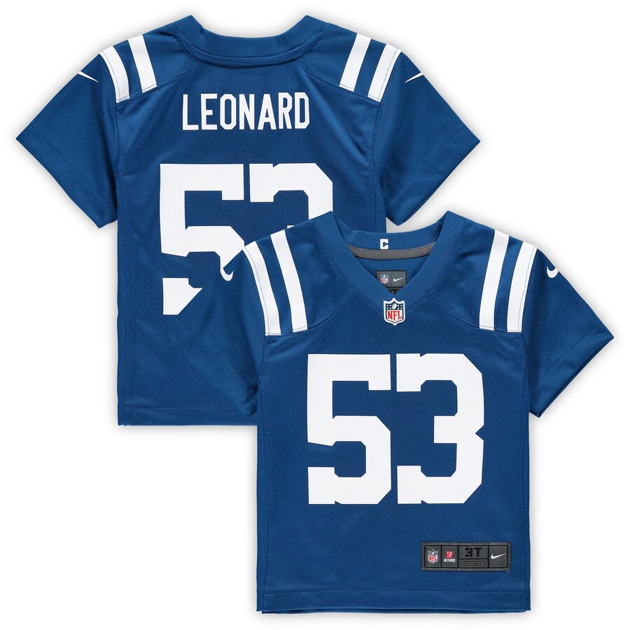 Toddler Indianapolis Colts Shaquille Leonard Nike Royal Game Jersey - U-jersey