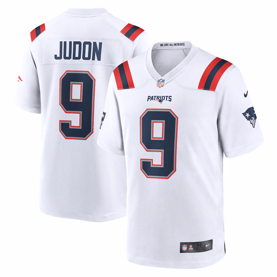 Men's New England Patriots Matthew Judon Nike White Game Jersey - U-jersey