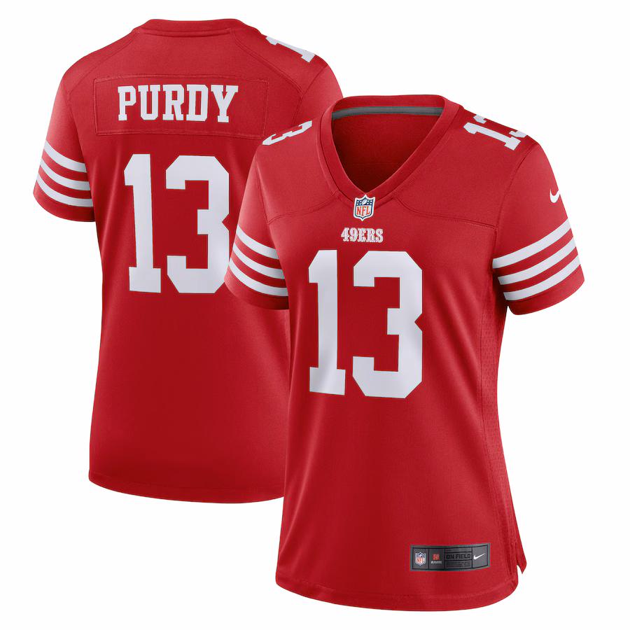 Women's San Francisco 49ers Brock Purdy Nike Scarlet Player Jersey - U-jersey