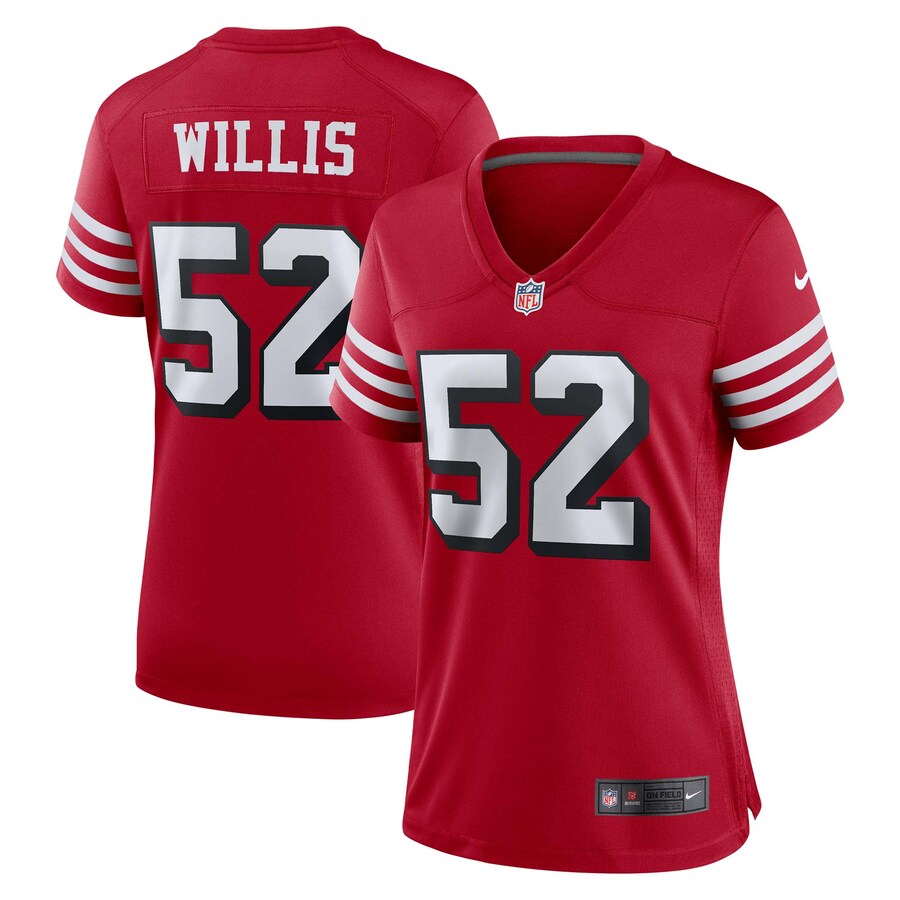 Women's San Francisco 49ers Patrick Willis Nike Scarlet Alternate Game Jersey - U-jersey