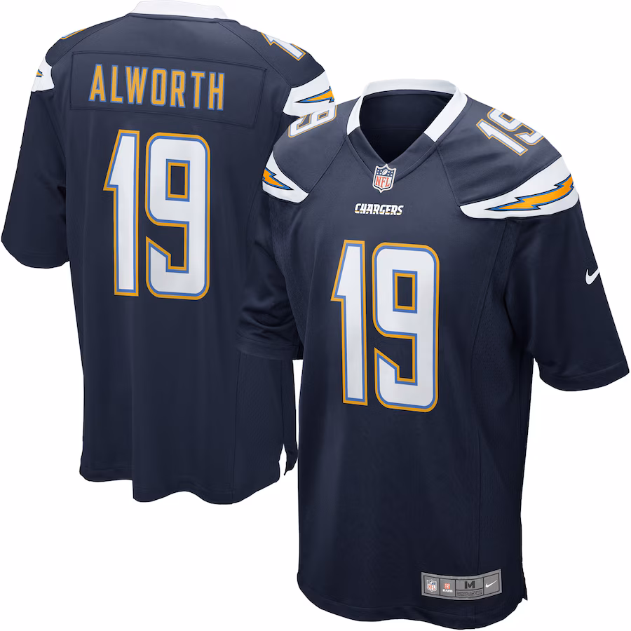 Men's San Diego Chargers Lance Alworth Nike Navy Gridiron Classics Retired Player Game Jersey - U-jersey