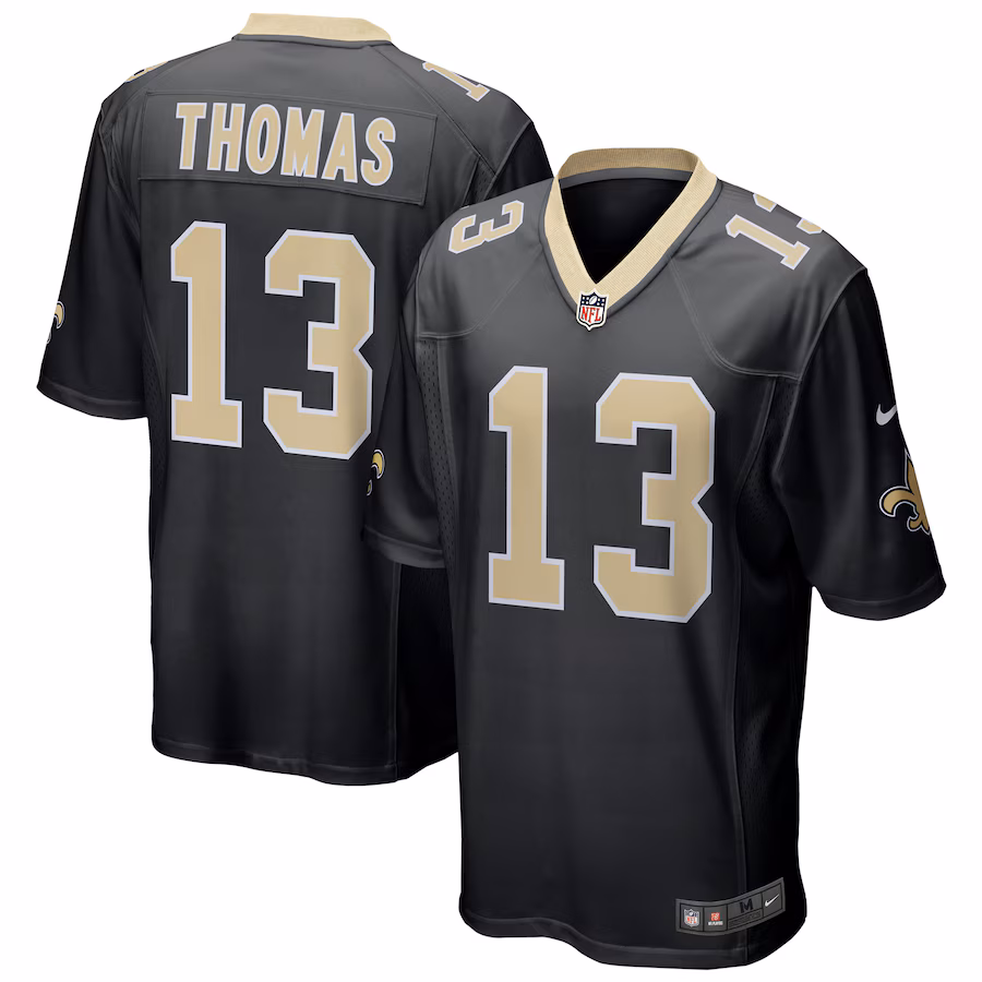 Men's New Orleans Saints Michael Thomas Nike Black Game Jersey - U-jersey
