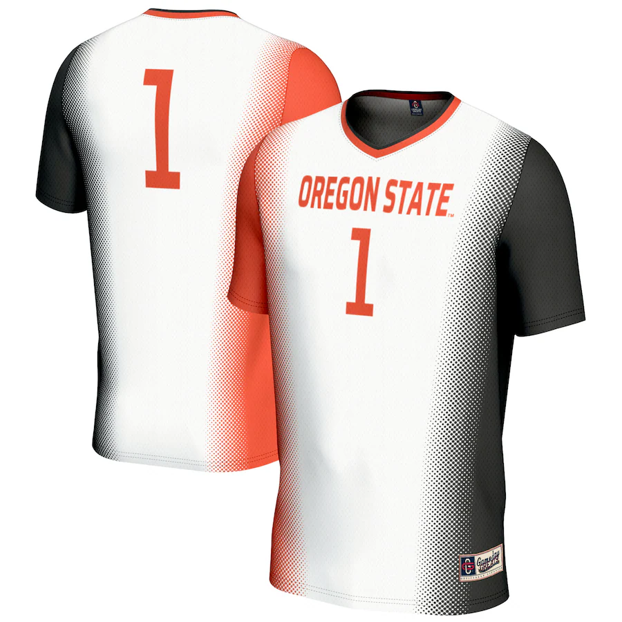 #1 Oregon State Beavers GameDay Greats Youth Women's Soccer Fashion Jersey - White - U-jersey