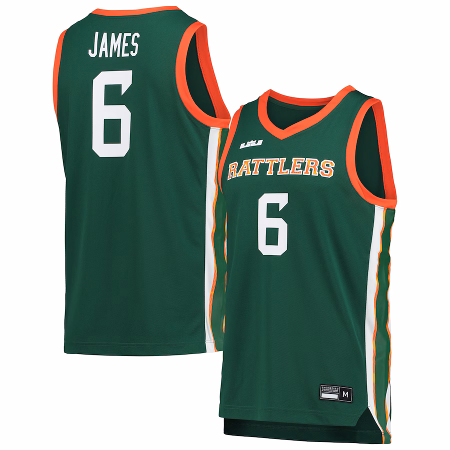 Florida A&M Rattlers Nike x LeBron James Replica Basketball Jersey - Green - U-jersey