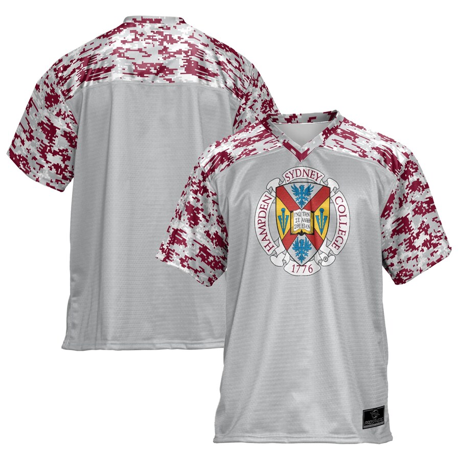 Hampden-Sydney College Tigers ProSphere  Camo Football Jersey - Red - U-jersey