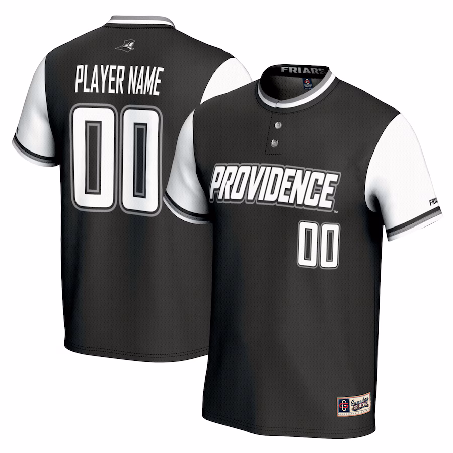 Providence Friars GameDay Greats Youth NIL Pick-A-Player Softball Lightweight Jersey - Black - U-jersey