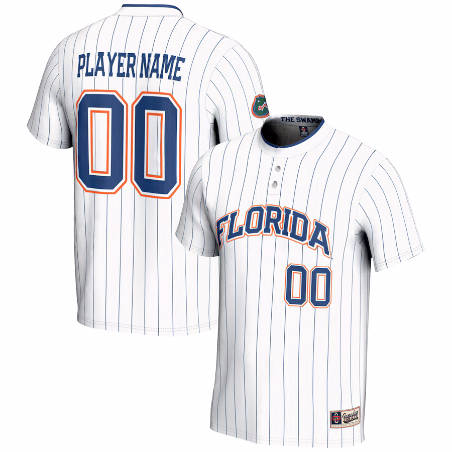 Florida Gators GameDay Greats NIL Pick-A-Player Lightweight Softball Jersey - White - U-jersey