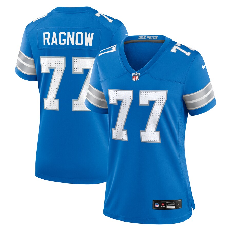 Women's Detroit Lions Frank Ragnow Nike  Blue Team Game Jersey - U-jersey