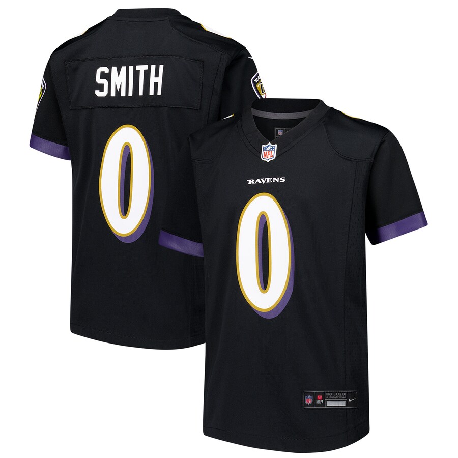 Youth Baltimore Ravens Roquan Smith Nike Black Alternate Player Game Jersey - U-jersey