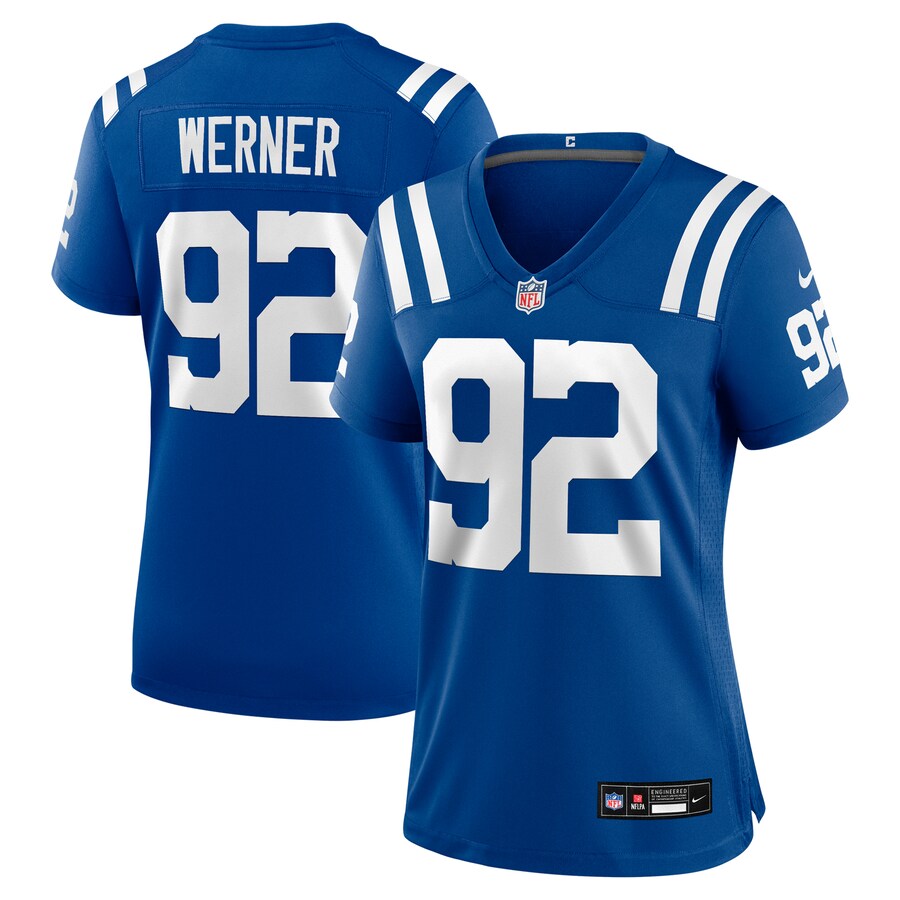 Women's Indianapolis Colts Bjoern Werner Nike Royal Retired Player Game Jersey - U-jersey