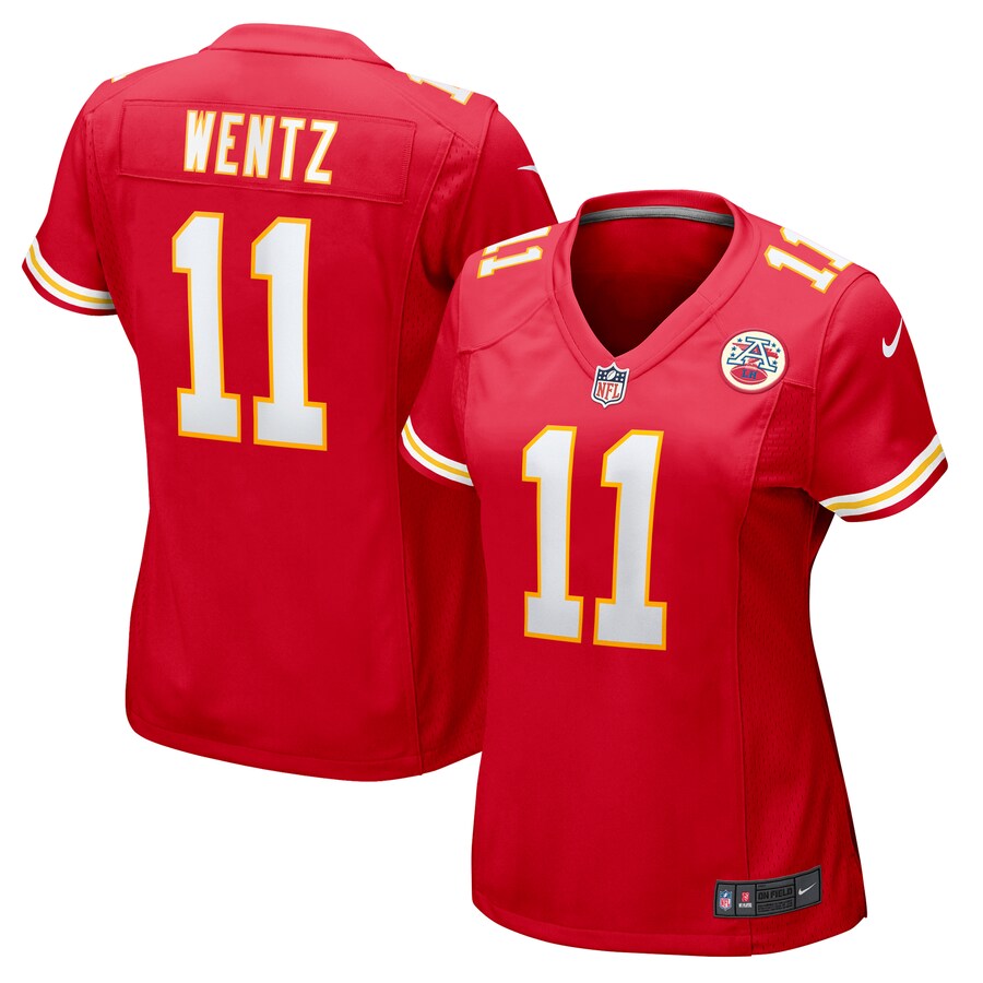 Women's Kansas City Chiefs Carson Wentz Nike Red Game Jersey - U-jersey