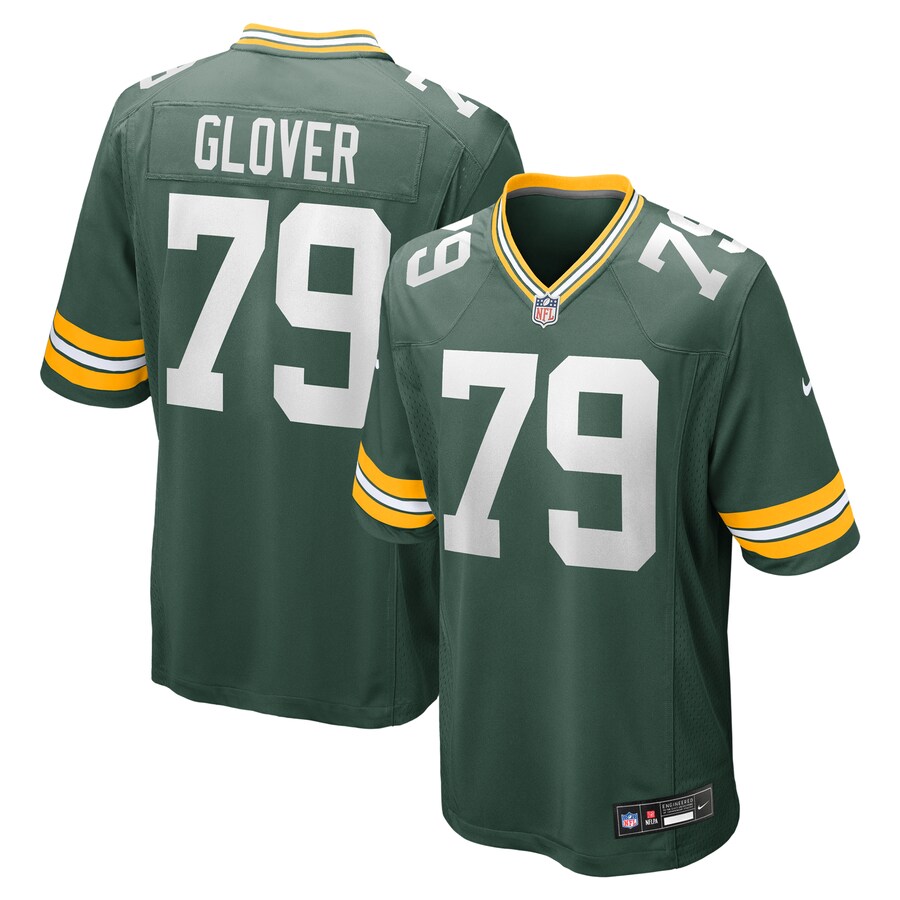 Men's Green Bay Packers Travis Glover Nike Green Game Jersey - U-jersey