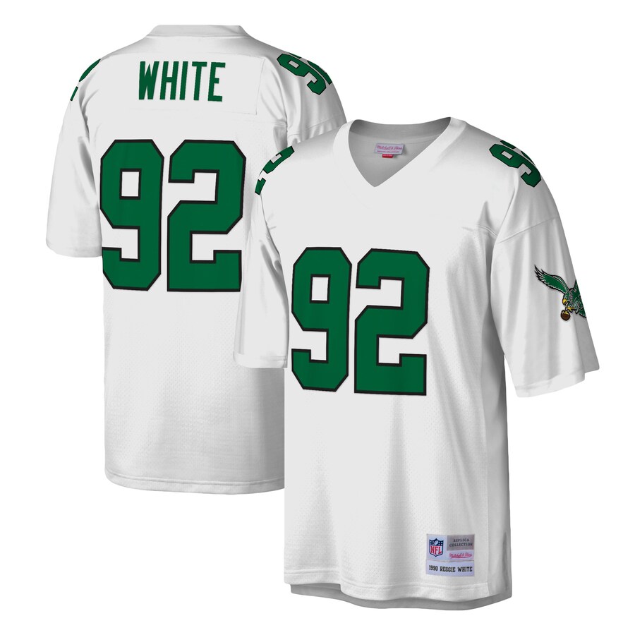 Men's Philadelphia Eagles Reggie White Mitchell & Ness White Legacy Replica Jersey - U-jersey