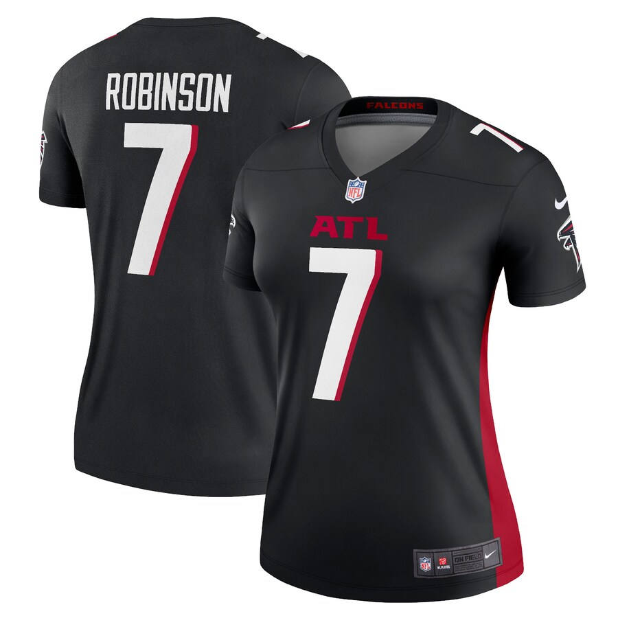 Women's Atlanta Falcons Bijan Robinson Nike Black Legend Player Performance Top - U-jersey