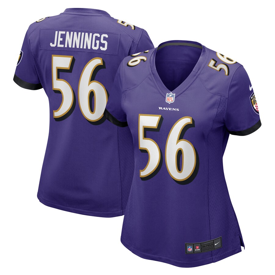 Women's Baltimore Ravens Deion Jennings Nike Purple Game Jersey - U-jersey