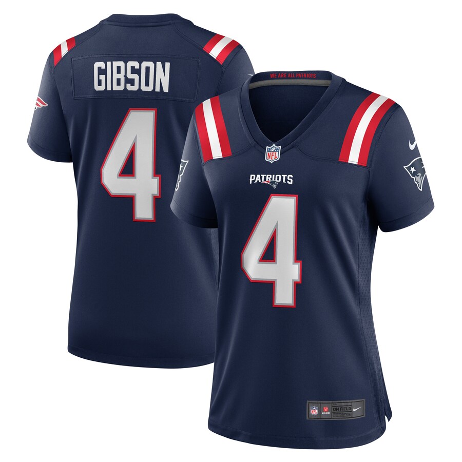 Women's New England Patriots Antonio Gibson Nike Navy Game Jersey - U-jersey