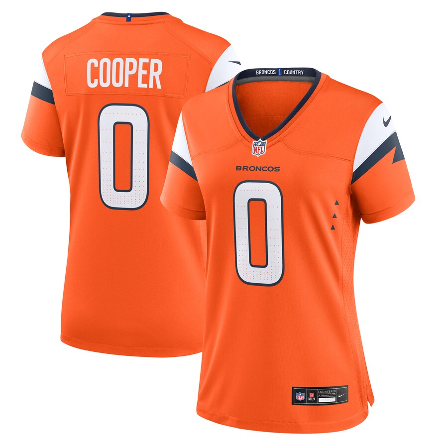 Women's Denver Broncos Jonathon Cooper Nike Orange Team Game Jersey - U-jersey