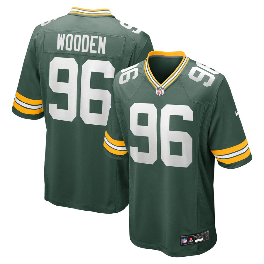 Men's Green Bay Packers Colby Wooden Nike Green Game Jersey - U-jersey