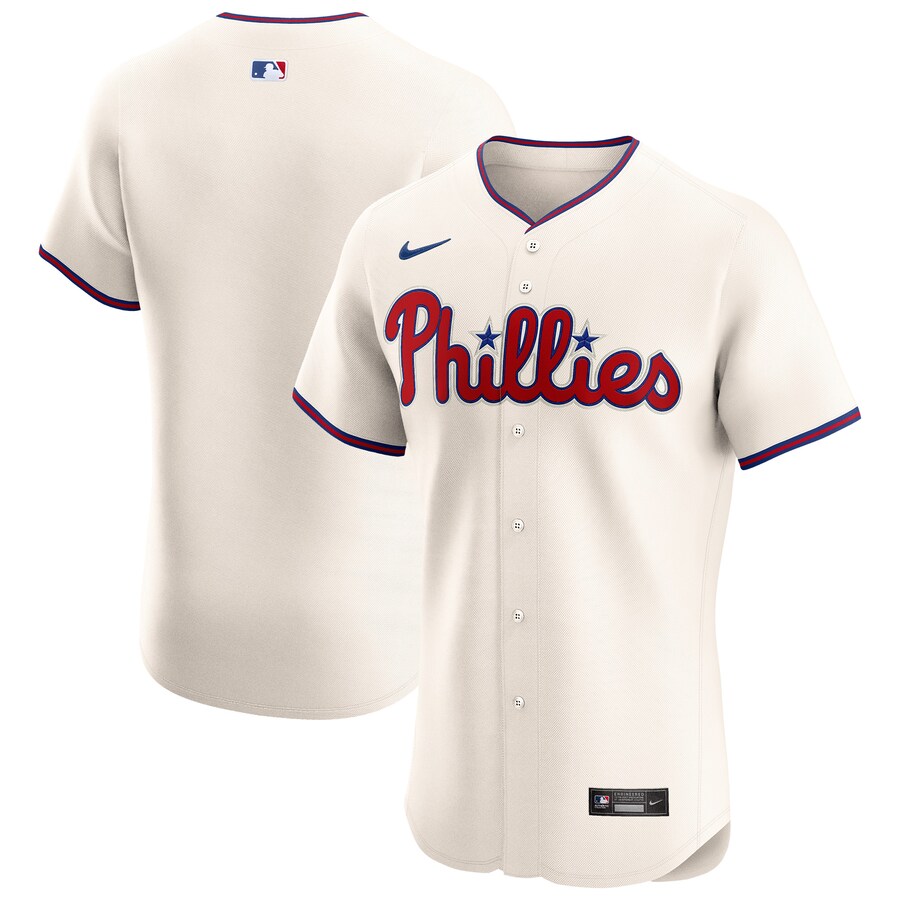 Men's Philadelphia Phillies Nike Cream Alternate Elite Jersey - U-jersey