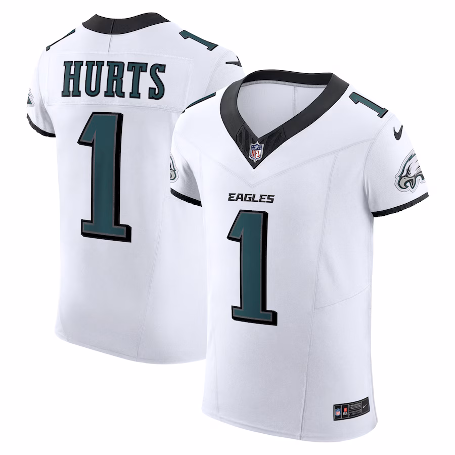 Men's Philadelphia Eagles Jalen Hurts Nike White Vapor F.U.S.E. Elite Jersey - U-jersey