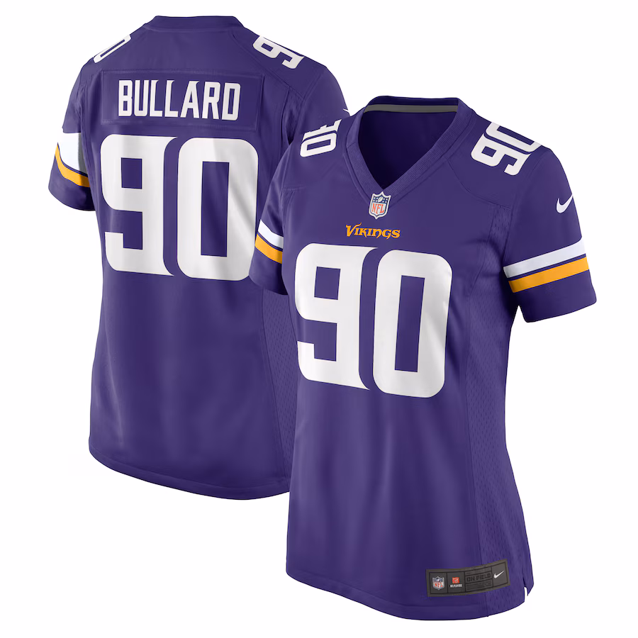 Women's Minnesota Vikings Jonathan Bullard Nike Purple Game Jersey - U-jersey