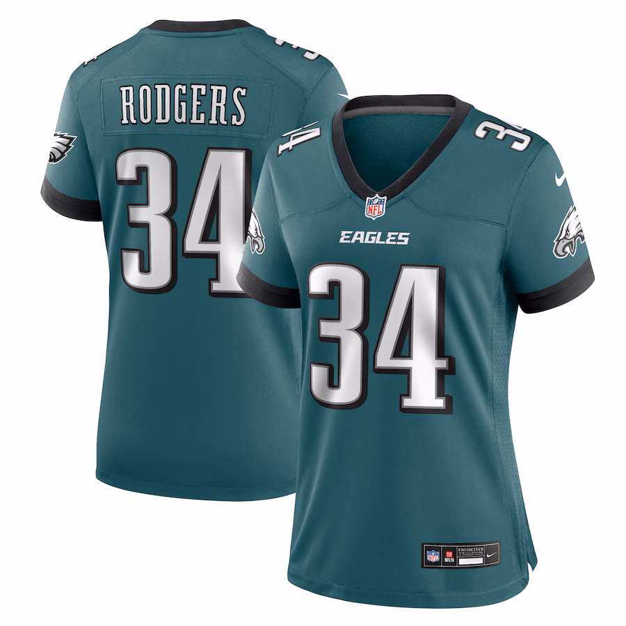 Women's Philadelphia Eagles Isaiah Rodgers Nike Midnight Green Team Game Jersey - U-jersey