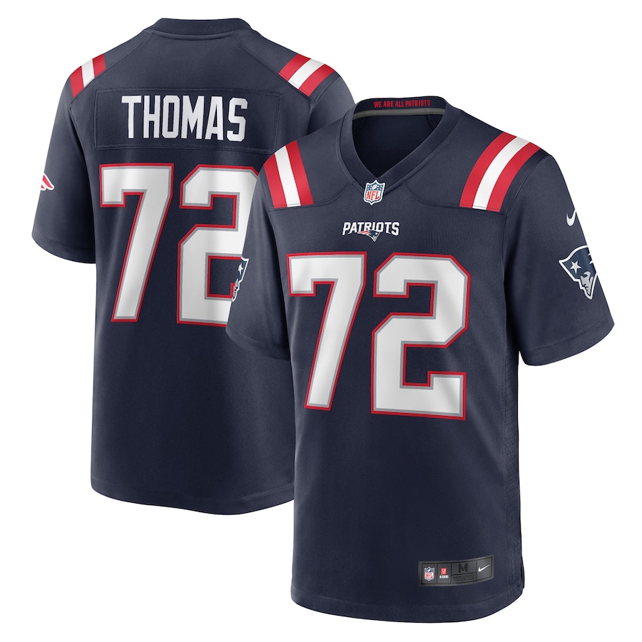 Men's New England Patriots Zach Thomas Nike Navy Game Jersey - U-jersey