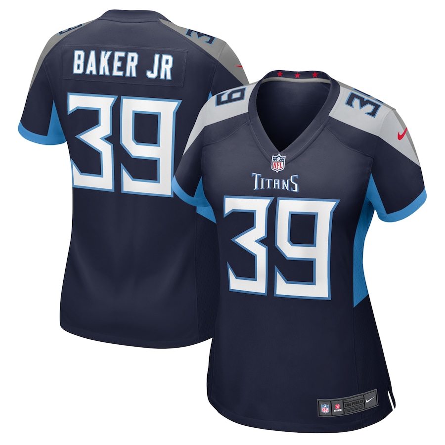 Women's Tennessee Titans Darrell Baker Jr Nike Navy Game Jersey - U-jersey