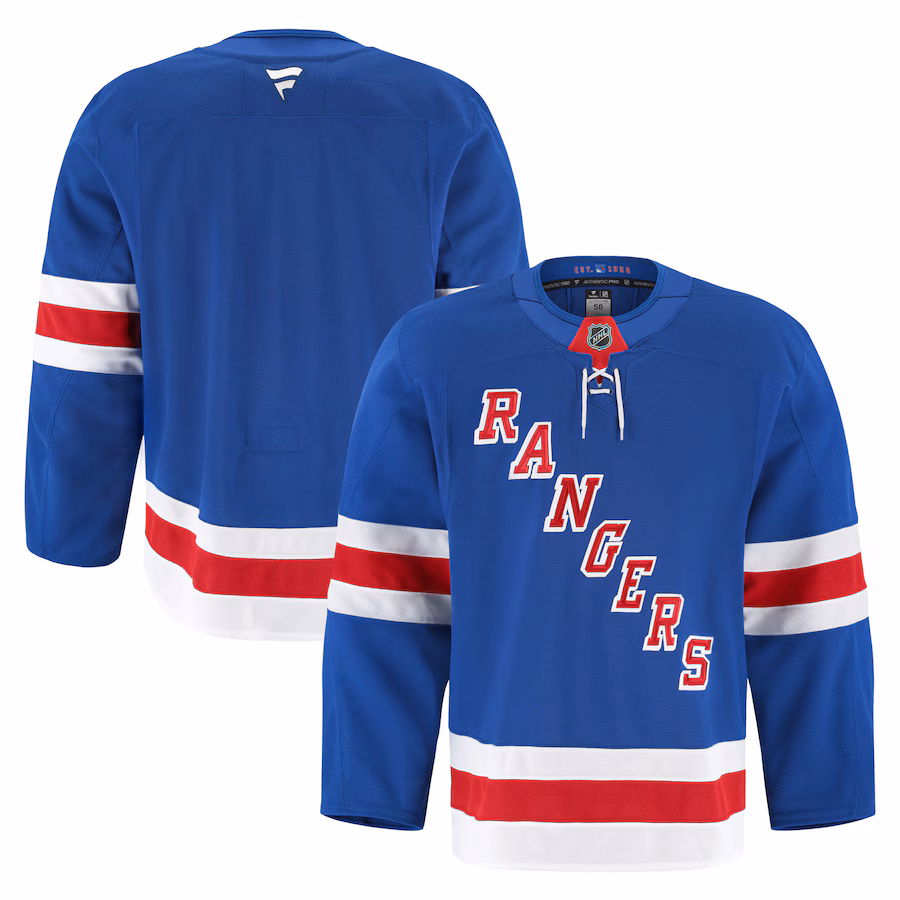 Men's New York Rangers Fanatics Royal Home Authentic Pro Jersey - U-jersey