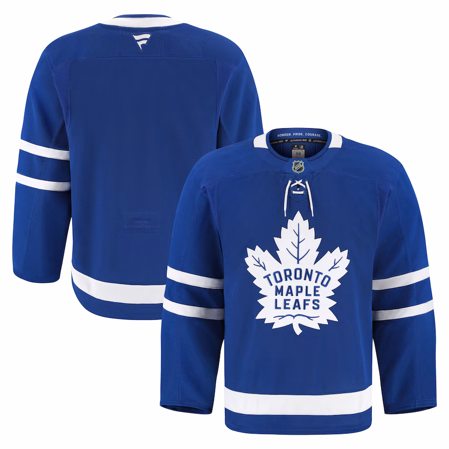 Men's Toronto Maple Leafs Fanatics Blue Home Authentic Pro Jersey - U-jersey