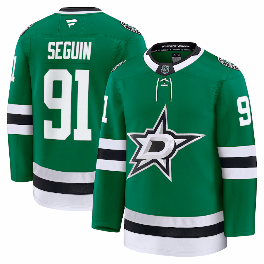 Men's Dallas Stars Tyler Seguin Fanatics Kelly Green Home Premium Jersey - U-jersey