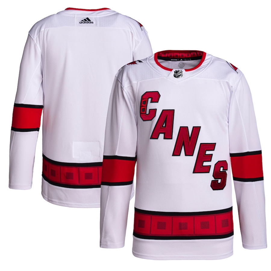 Men's Carolina Hurricanes adidas White Away Primegreen Authentic Jersey - U-jersey