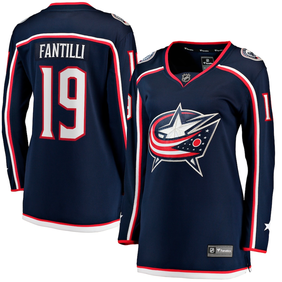Women's Columbus Blue Jackets Adam Fantilli Fanatics Navy Home Premier Breakaway Player Jersey - U-jersey