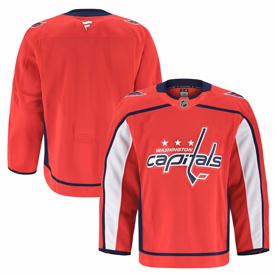 Men's Washington Capitals Fanatics Red Home Authentic Pro Jersey - U-jersey