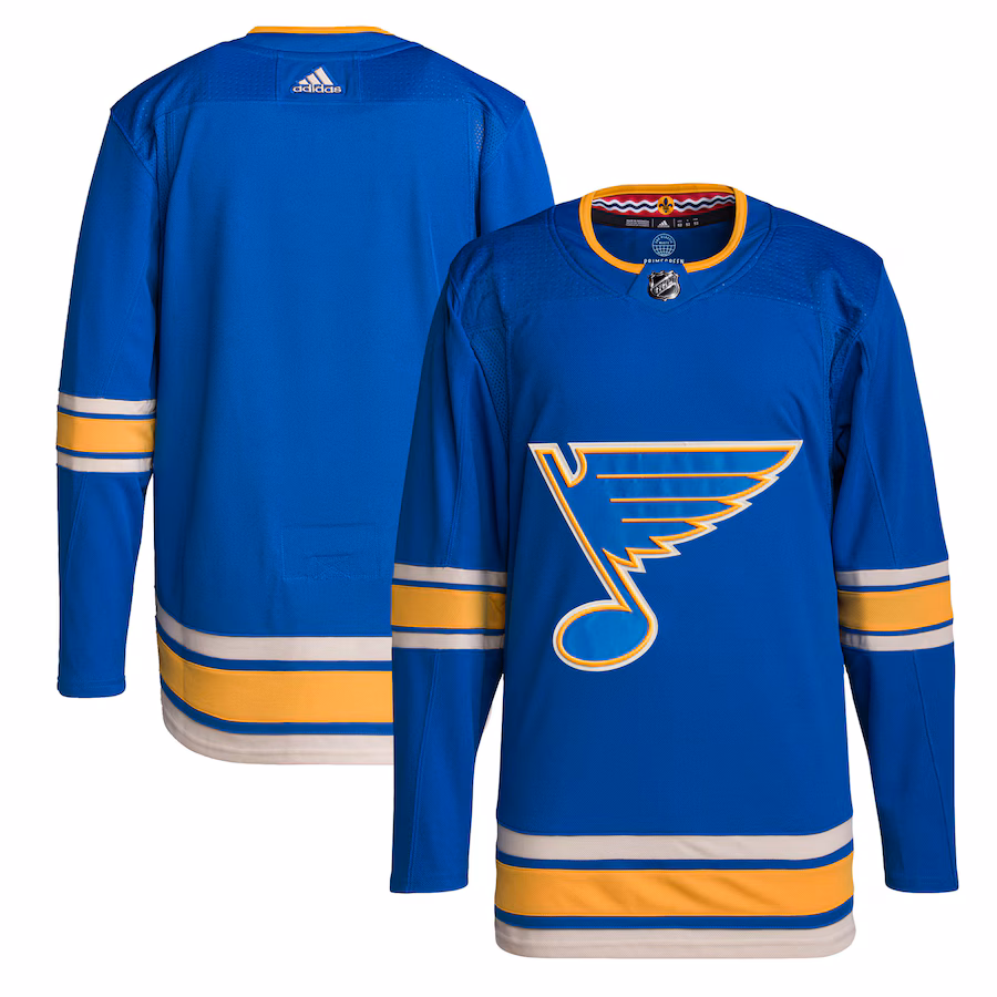 Men's St. Louis Blues adidas Blue Alternate Authentic Jersey - U-jersey