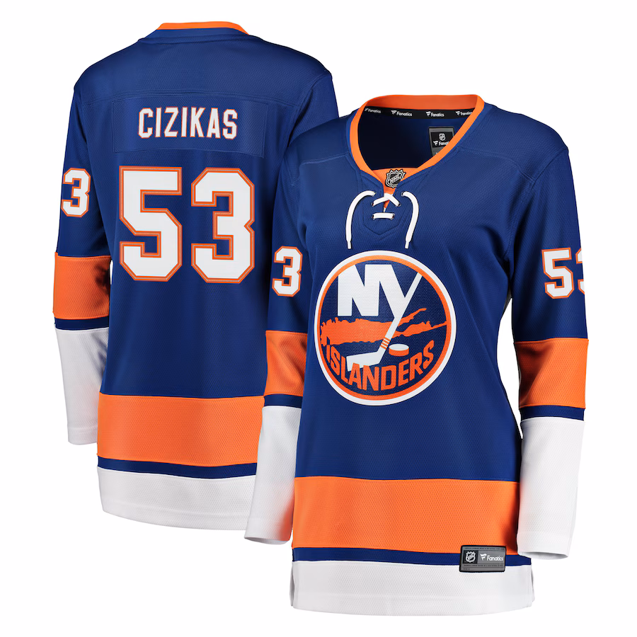 Women's New York Islanders Casey Cizikas Fanatics Royal Breakaway Player Jersey - U-jersey