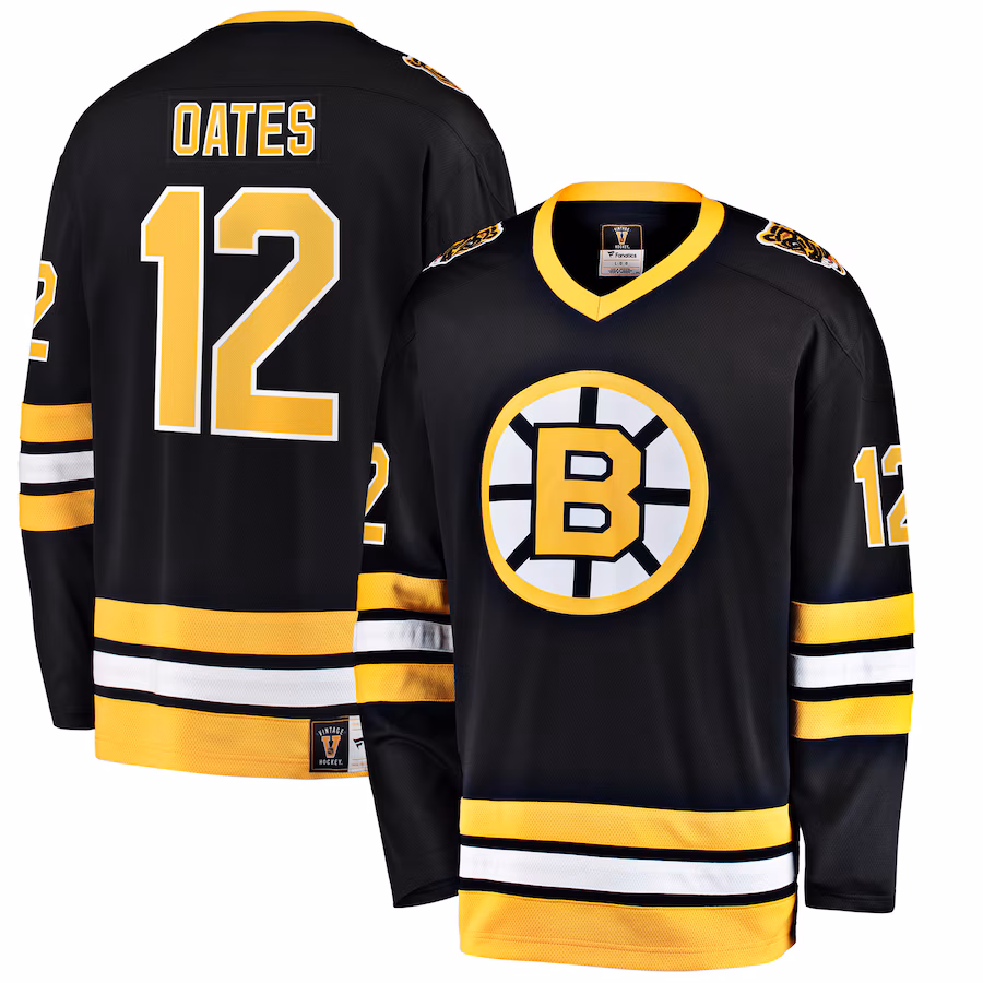Men's Boston Bruins Adam Oates Fanatics Black Premier Breakaway Retired Player Jersey - U-jersey